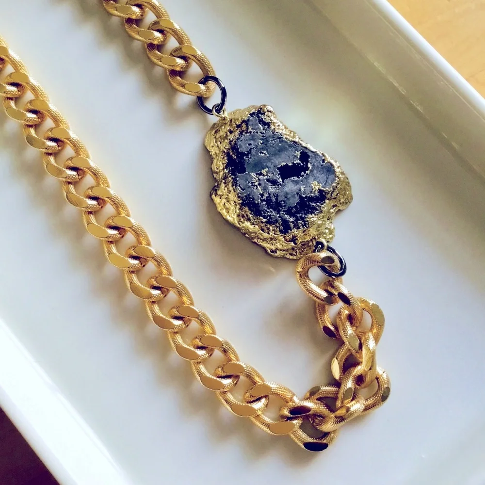 Realia by Jen Gold Nugget Necklace